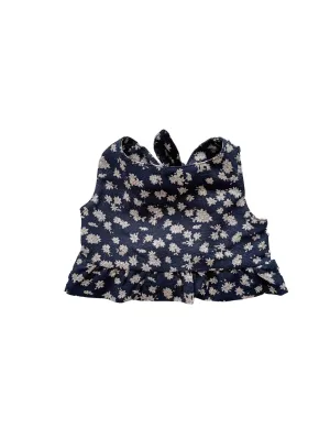 Arabella top / tiny flowers - navy