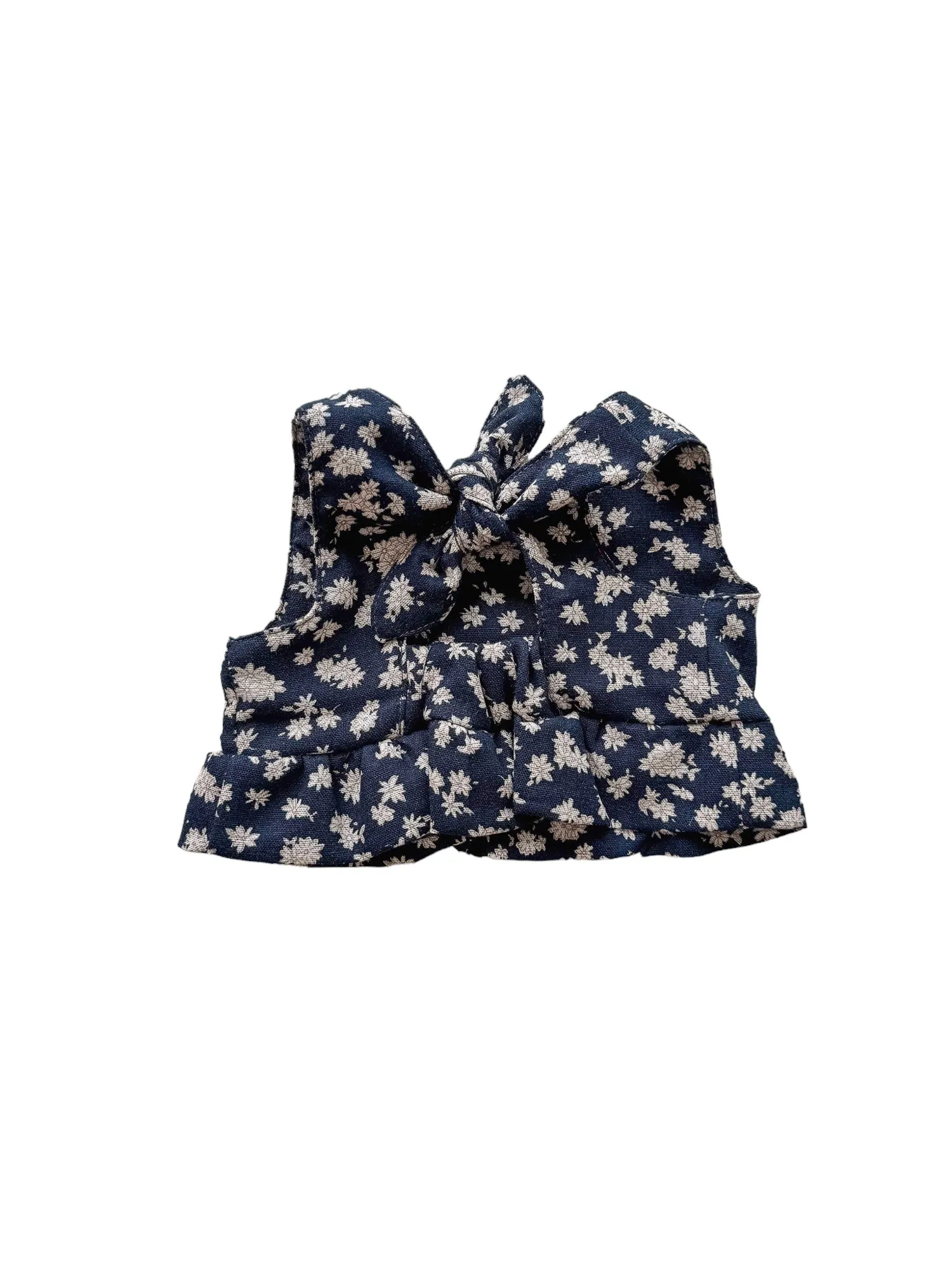 Arabella top / tiny flowers - navy