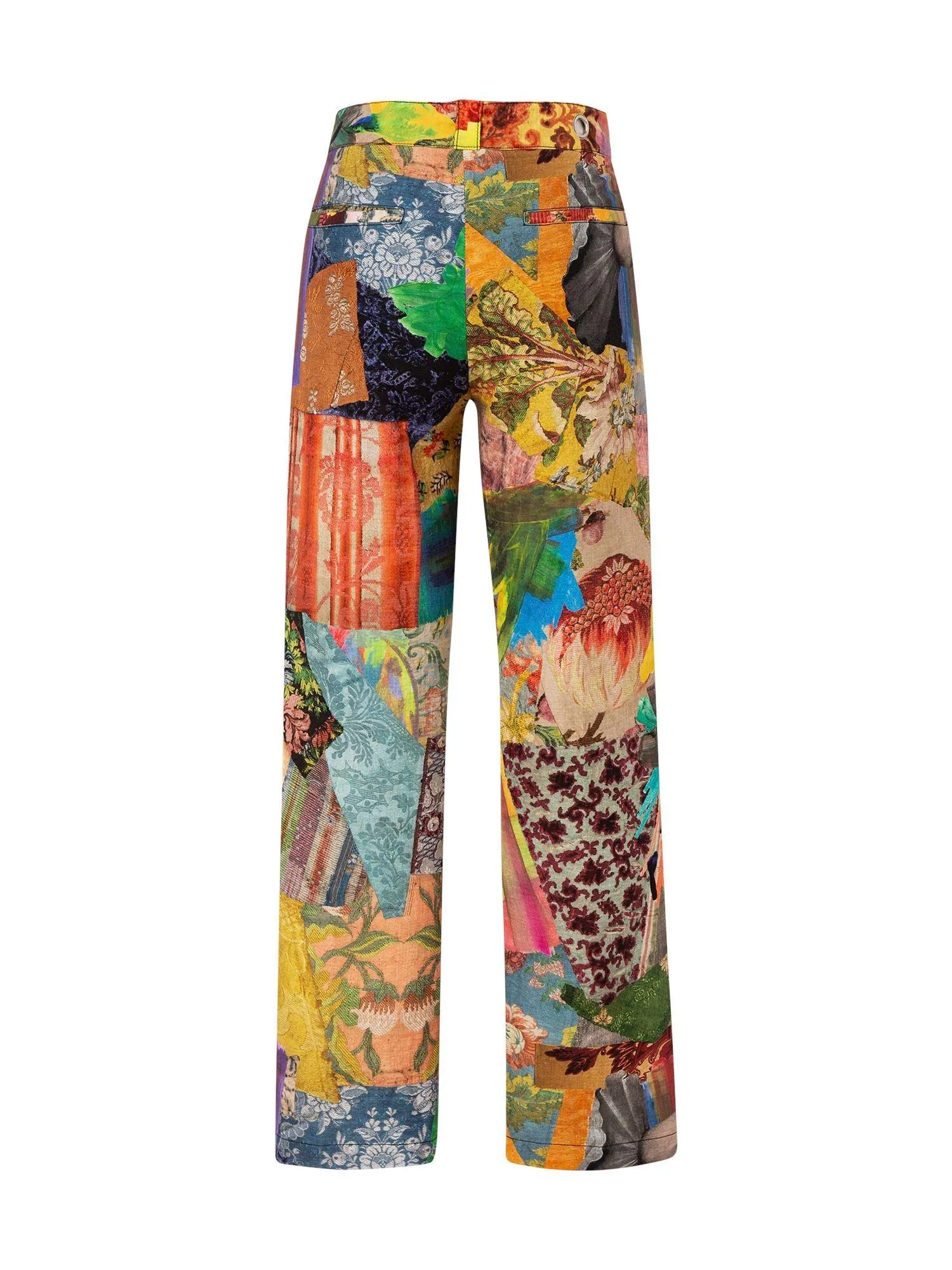 Baroque Print Utility Trousers