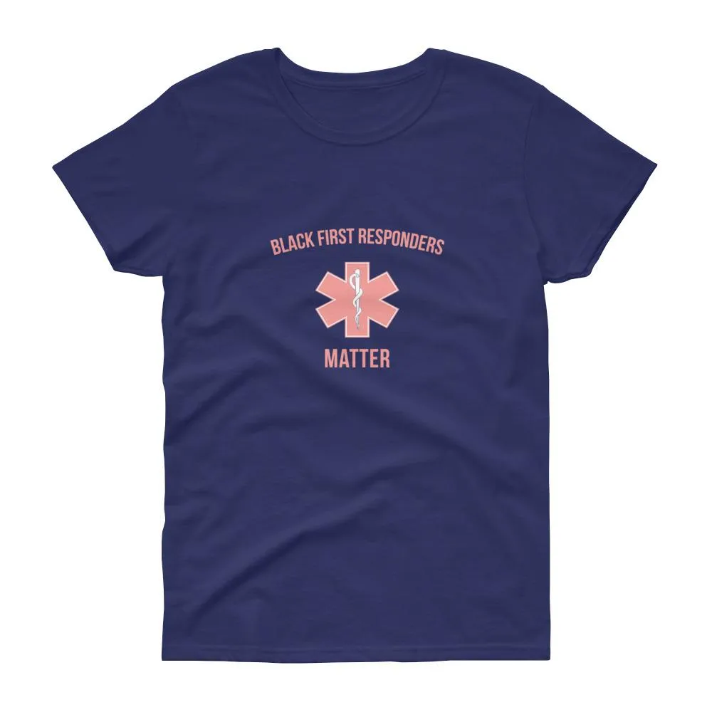 Black First Responders - Women's short sleeve t-shirt