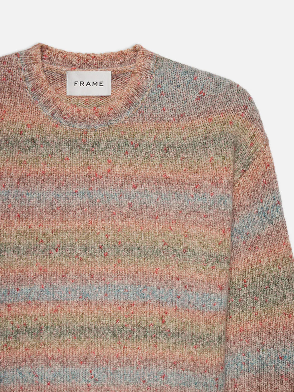 Brushed Tweed Sweater -- Soft Lavender Multi