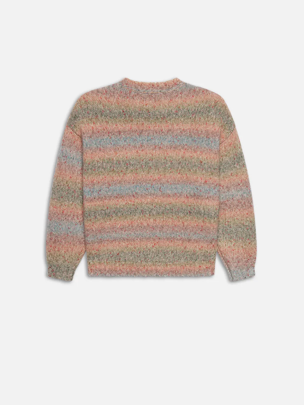 Brushed Tweed Sweater -- Soft Lavender Multi