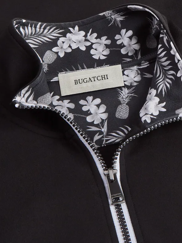 Bugatchi 1/4 Zip Pullover | Black