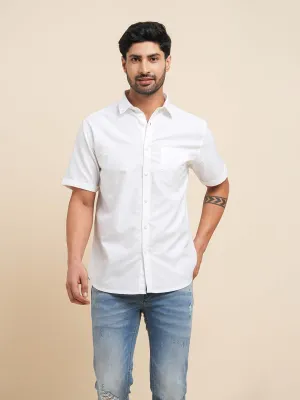 Buttondown Collar Cotton Oxford White Shirt - Day Off