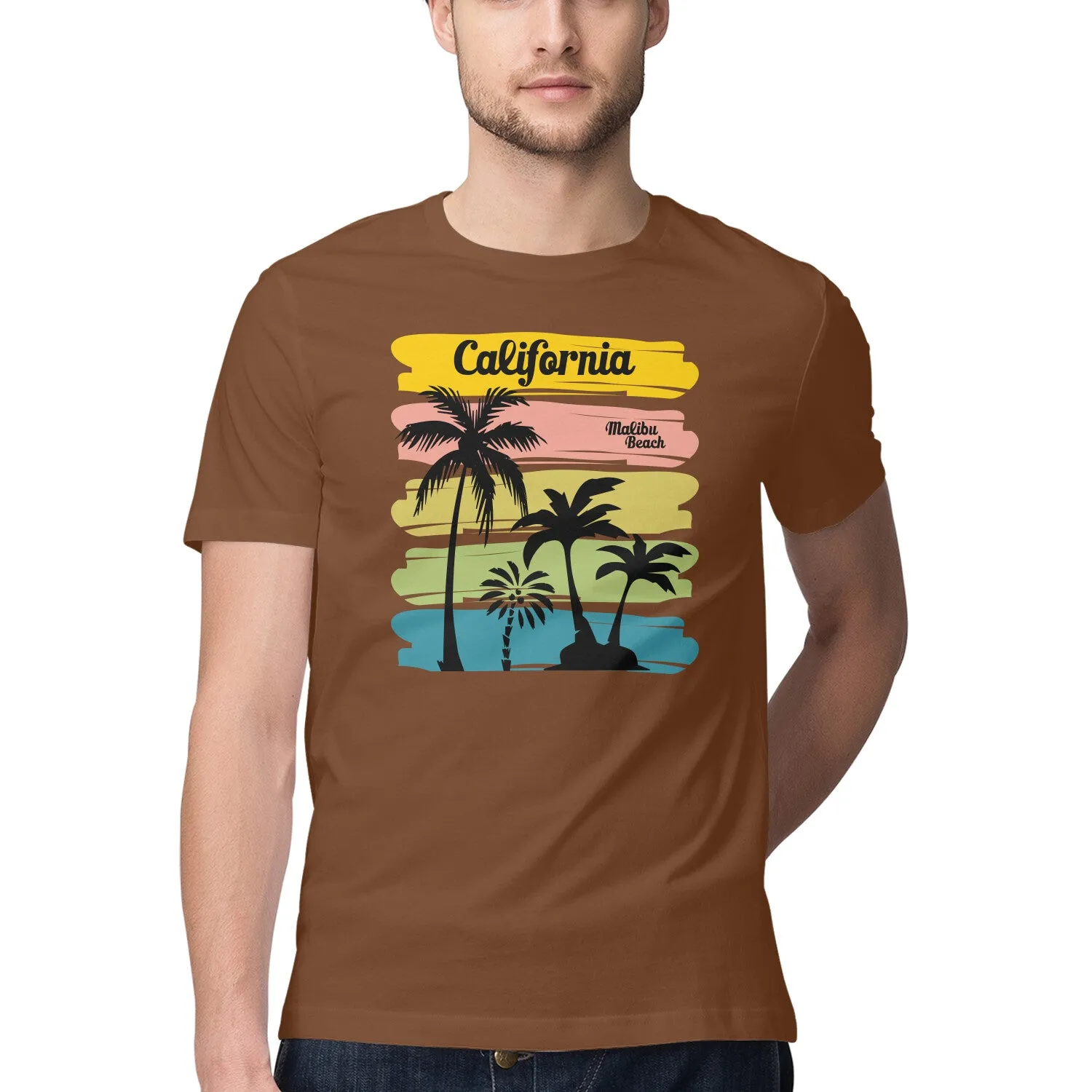 California Printed Beach T-shirt