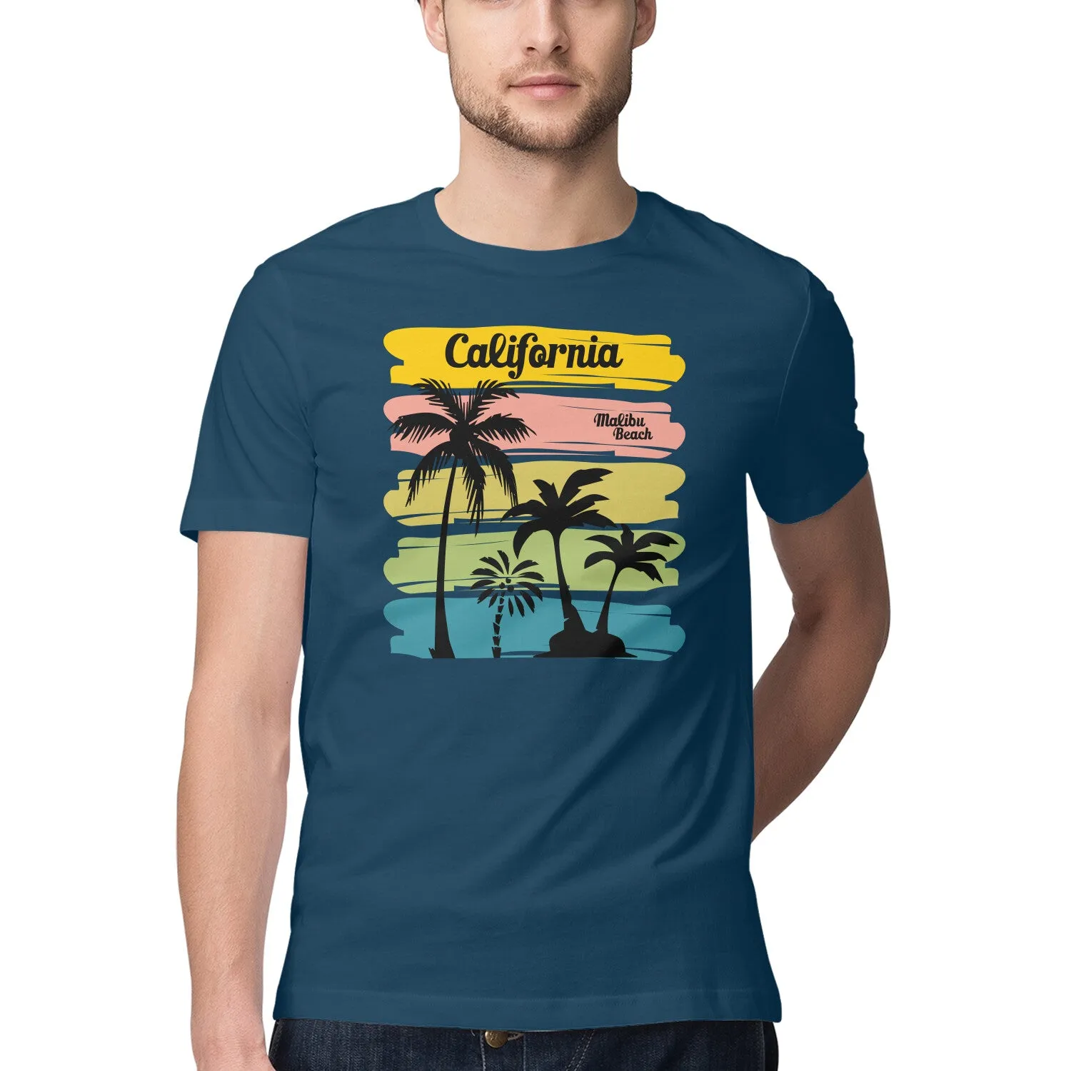 California Printed Beach T-shirt