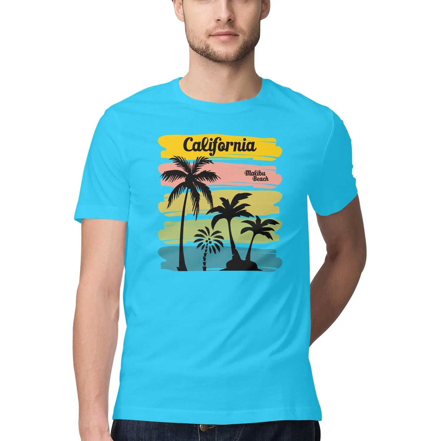 California Printed Beach T-shirt