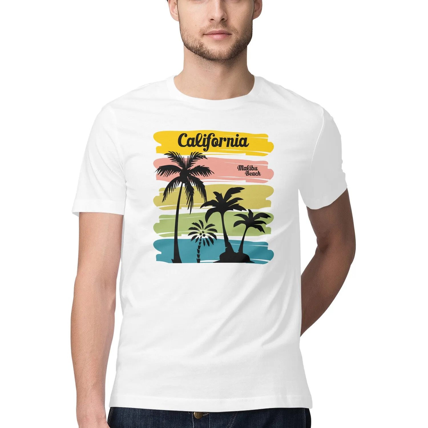 California Printed Beach T-shirt