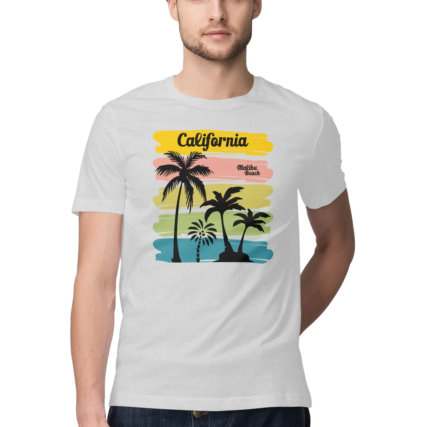 California Printed Beach T-shirt