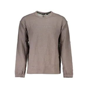 Calvin Klein Chic Brown Brushed Logo Sweatshirt