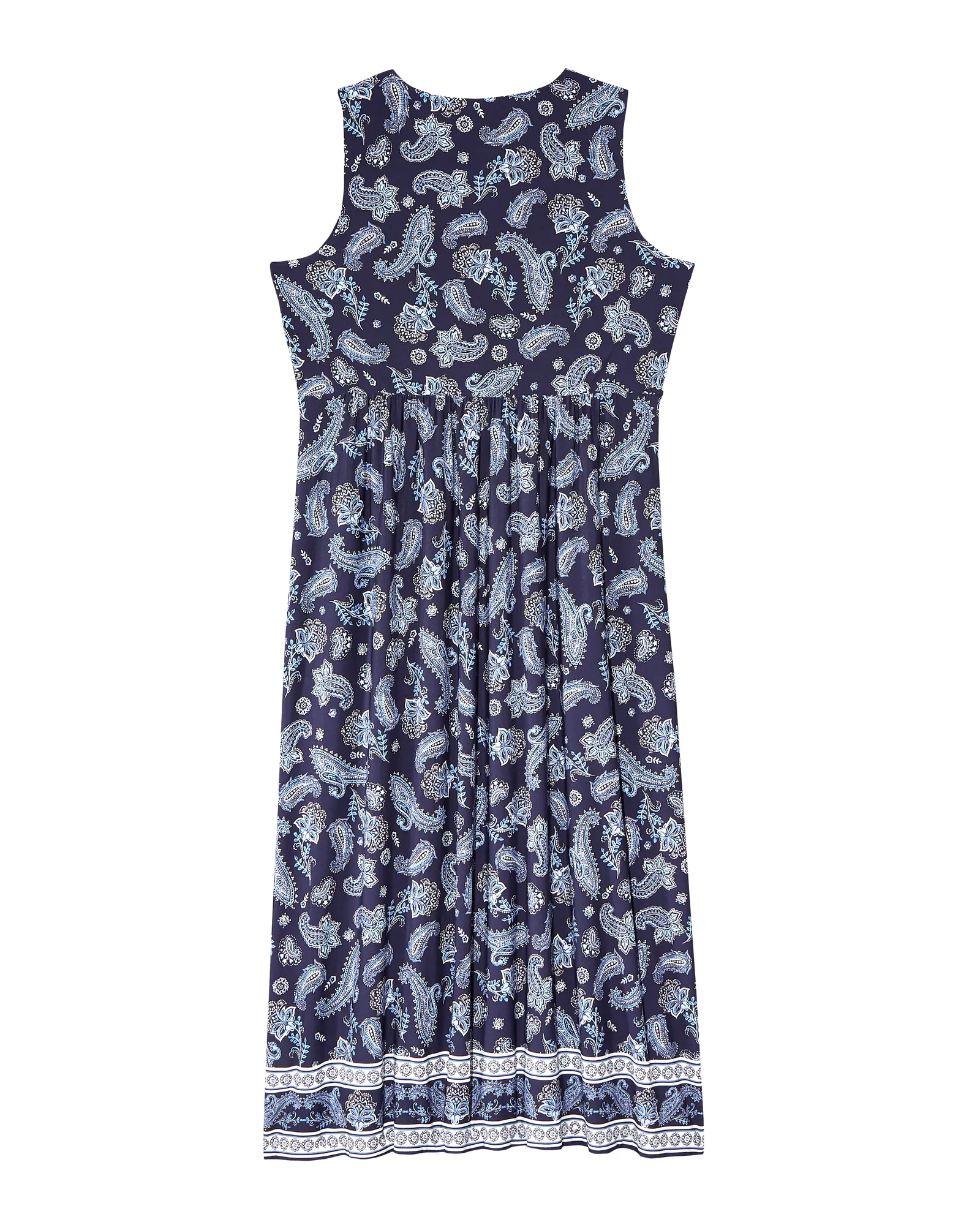 Cary Sleeveless Maxi Dress | Navy / Light Blue