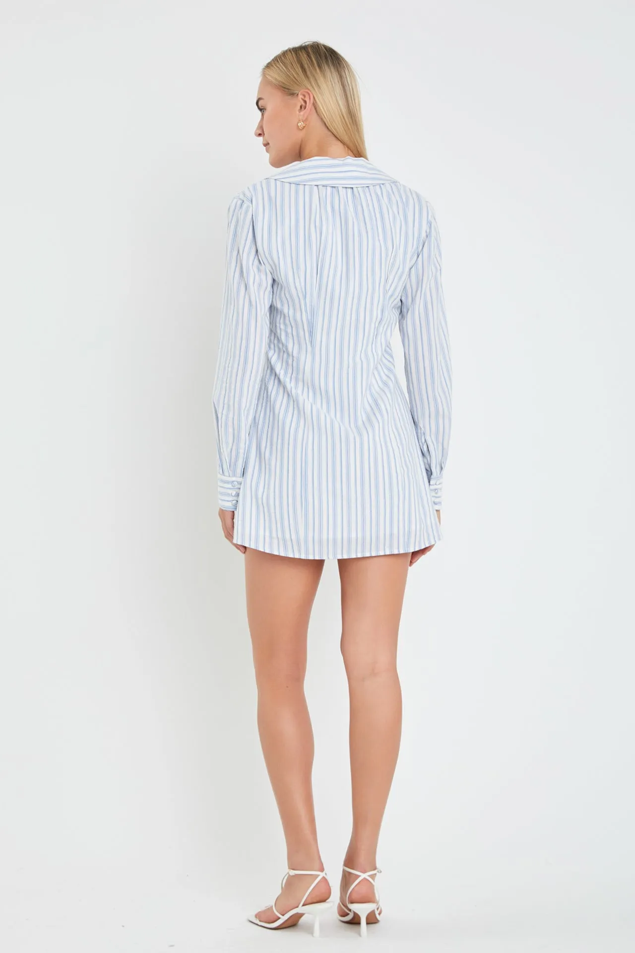 Collar Shirt Mini Dress