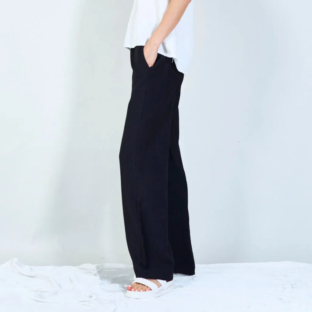 Comfortable wide-leg drawstring pants wholesale