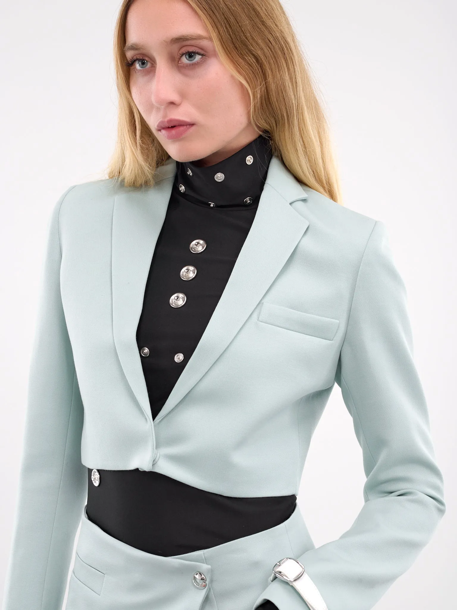 Cropped Blazer (COPV62F1005-GREEN)