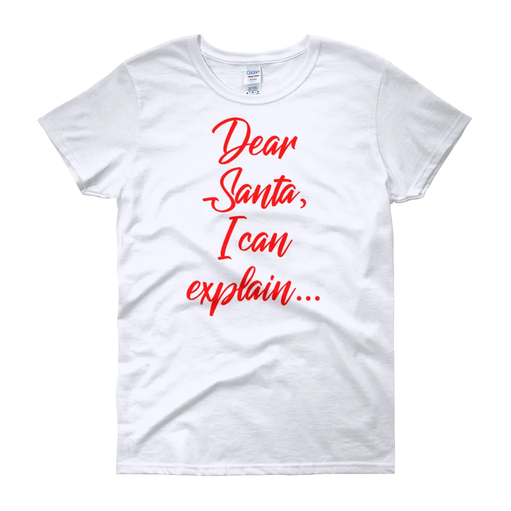 Dear Santa Christmas Womens Tee