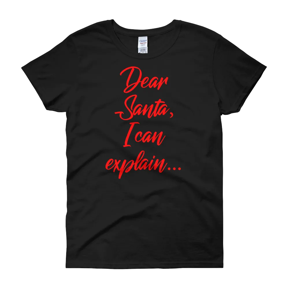 Dear Santa Christmas Womens Tee