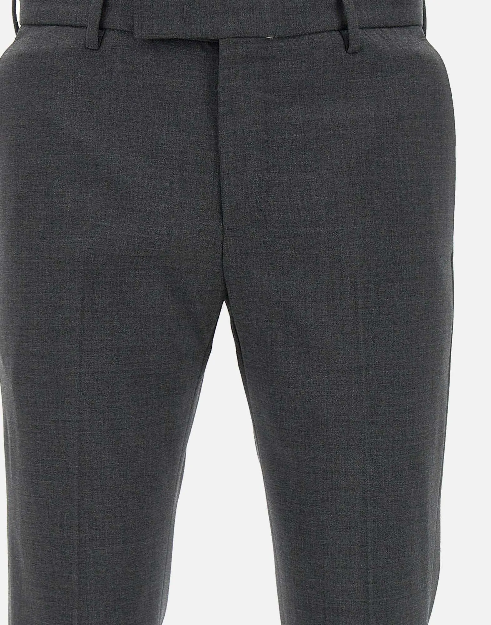 Dieci Men's Grey Wool Trousers