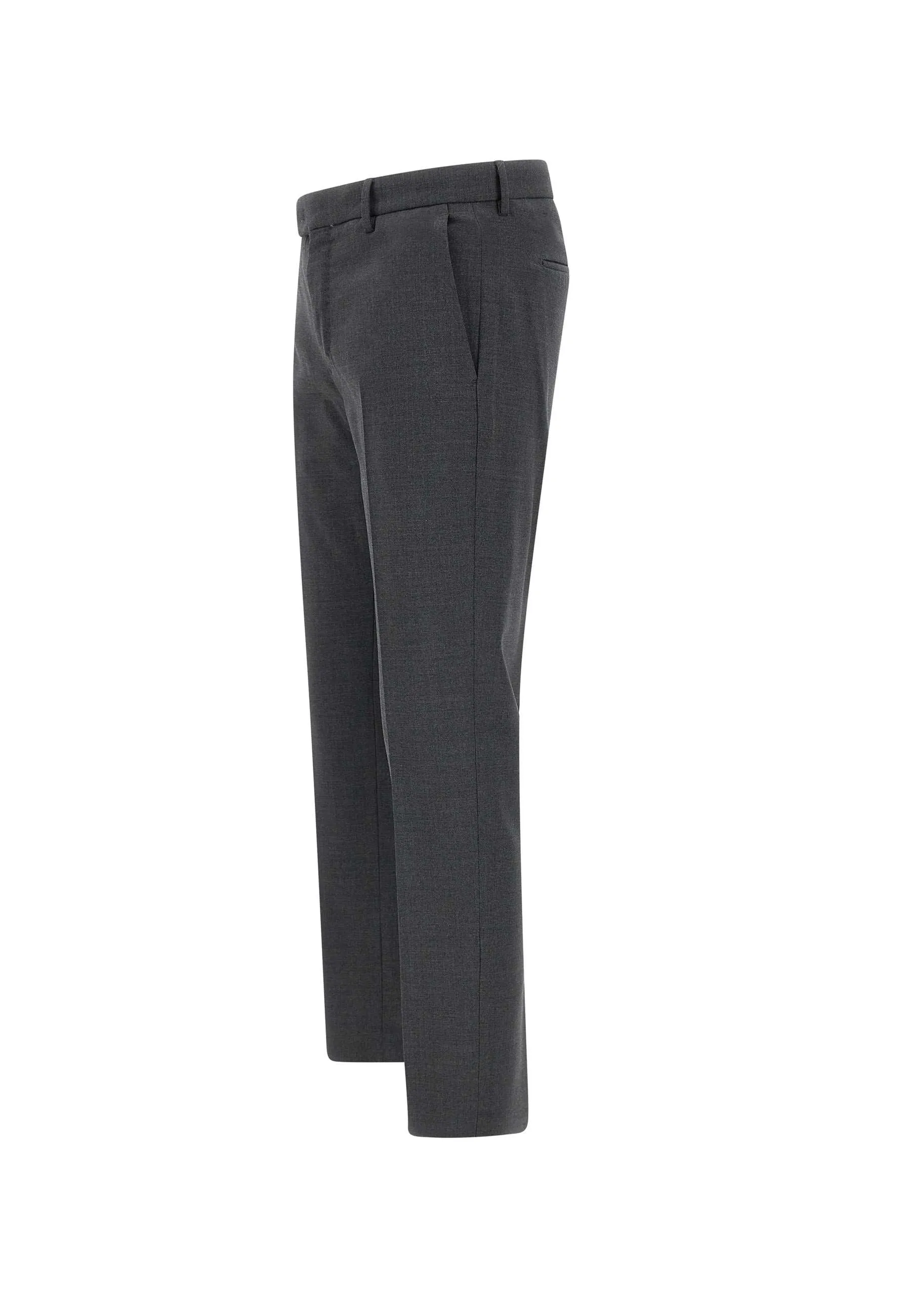 Dieci Men's Grey Wool Trousers