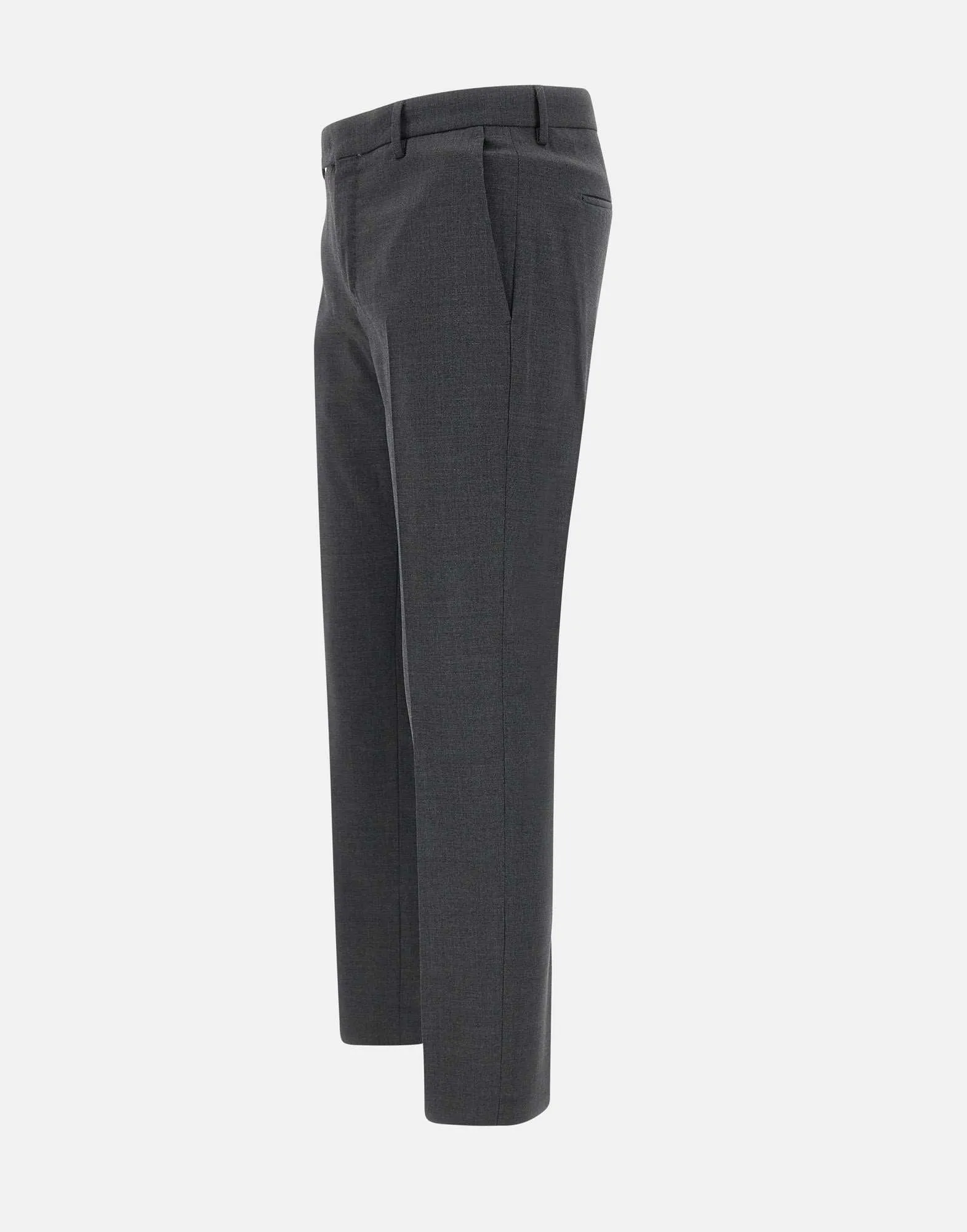 Dieci Men's Grey Wool Trousers