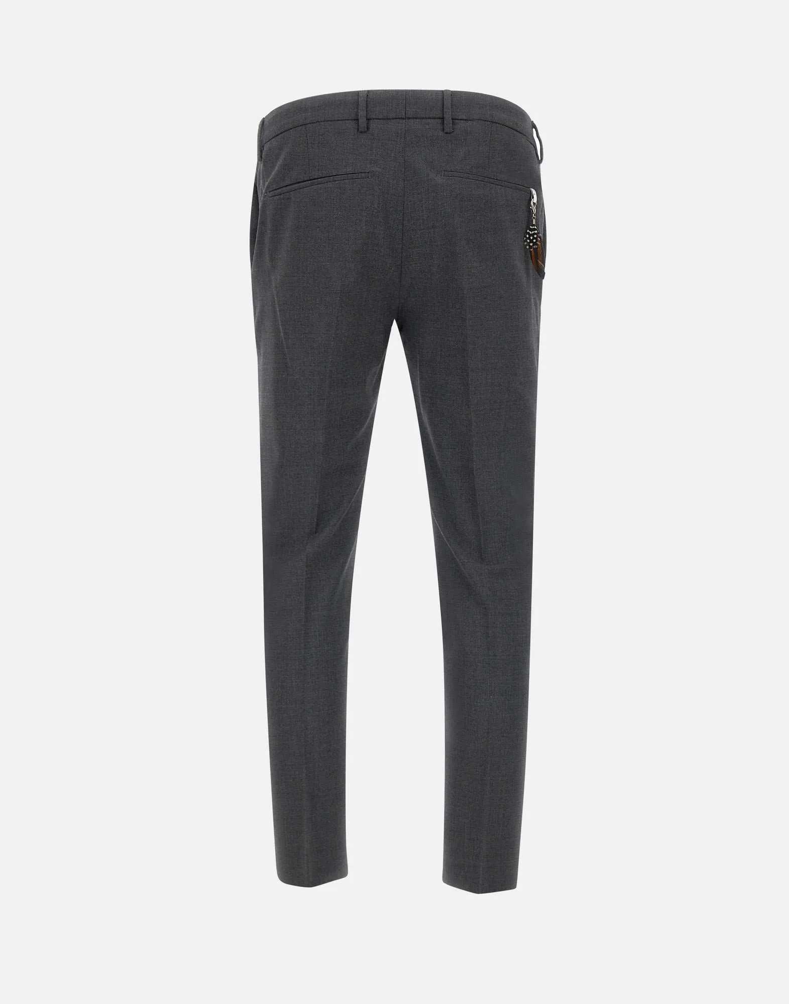 Dieci Men's Grey Wool Trousers