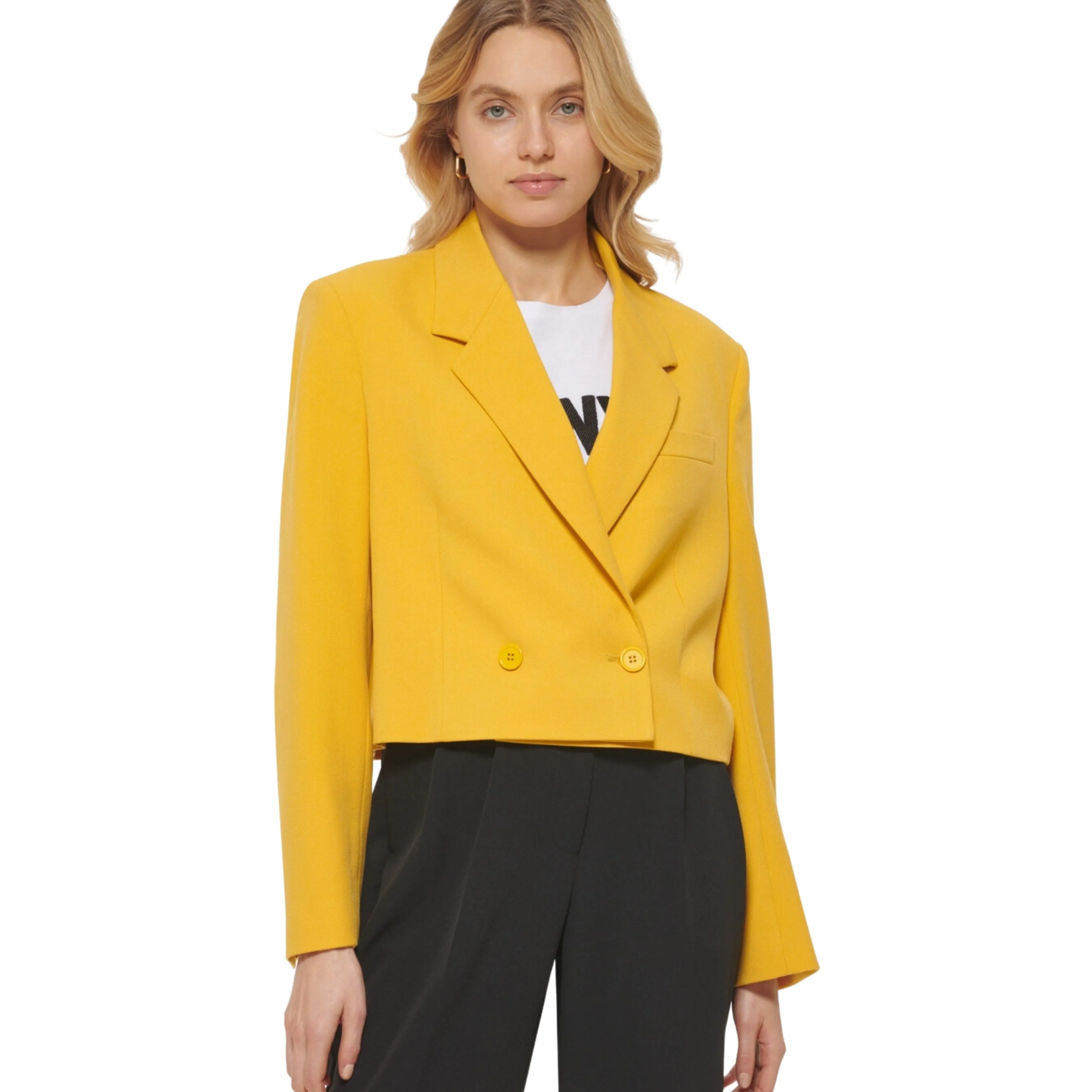 DKNY - Cropped Tailored Blazer