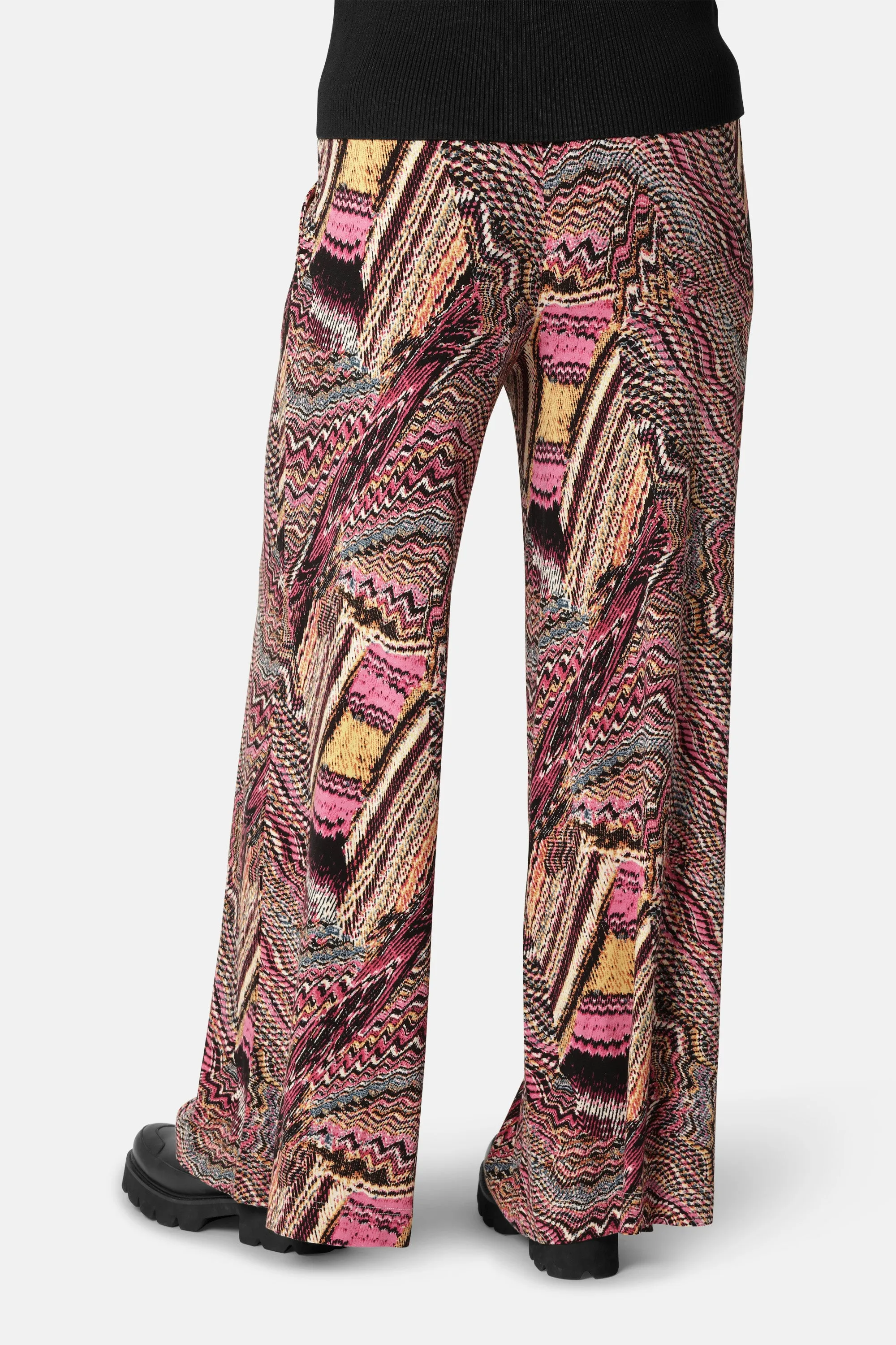 Elisa Seashell Flaired Trousers - Rosy Pink