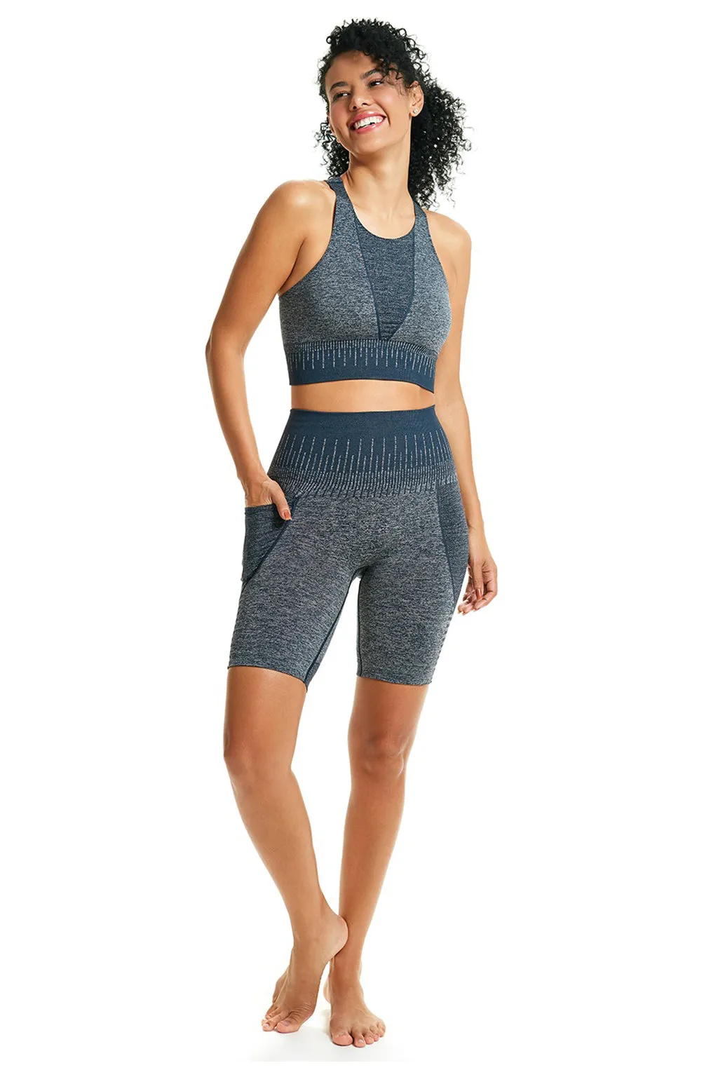 FITNESS Bermuda double and versatile waistband