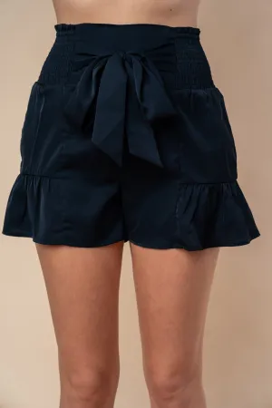 Full Size High Waisted Smocked Shorts