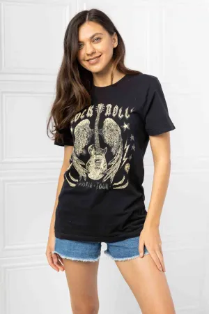 Full Size Rock & Roll Graphic Tee