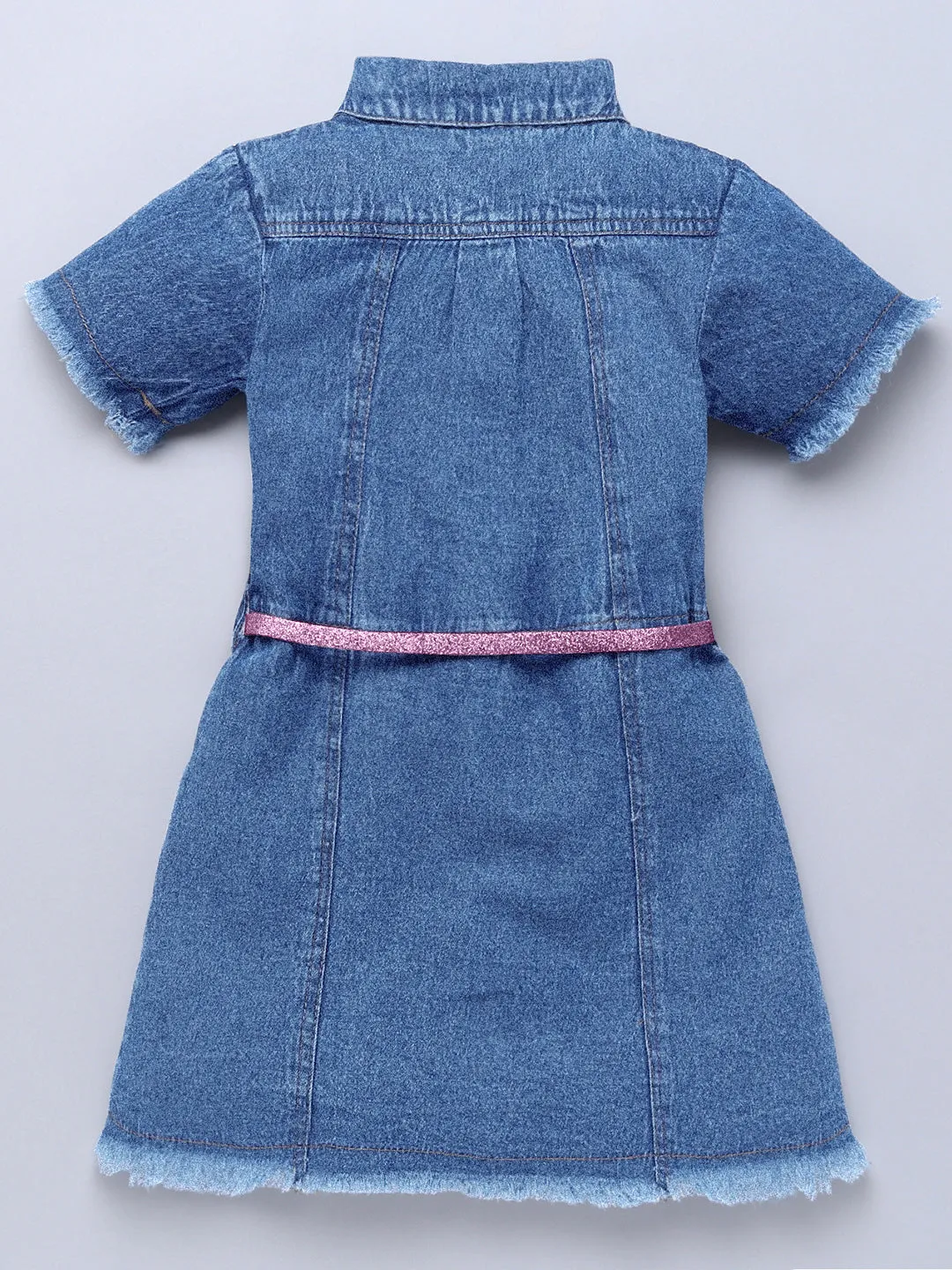 Girls Denim Shirt Dress