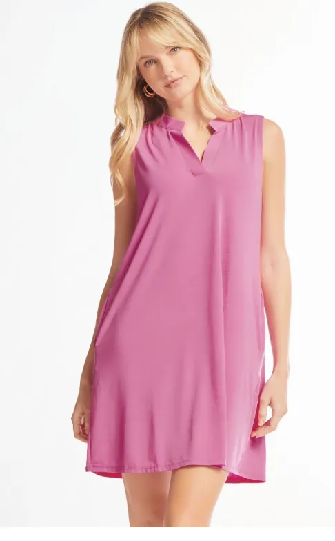 Greatest of Times Tank Dress - Magenta