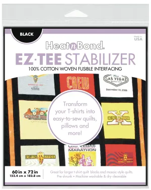 HeatnBond EZ Tee Stabilizer Black 60in x 72in