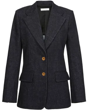 Iconic Navy Denim Blazer