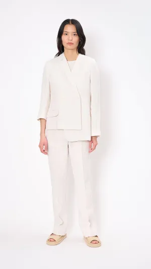 Janiela Tailored Jacket in White Sand