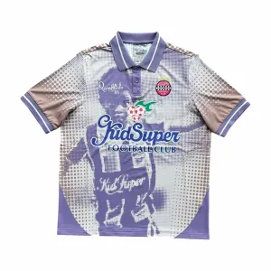 KidSuper Studios Ronaldinho Soccer Jersey (Cream/Blue)