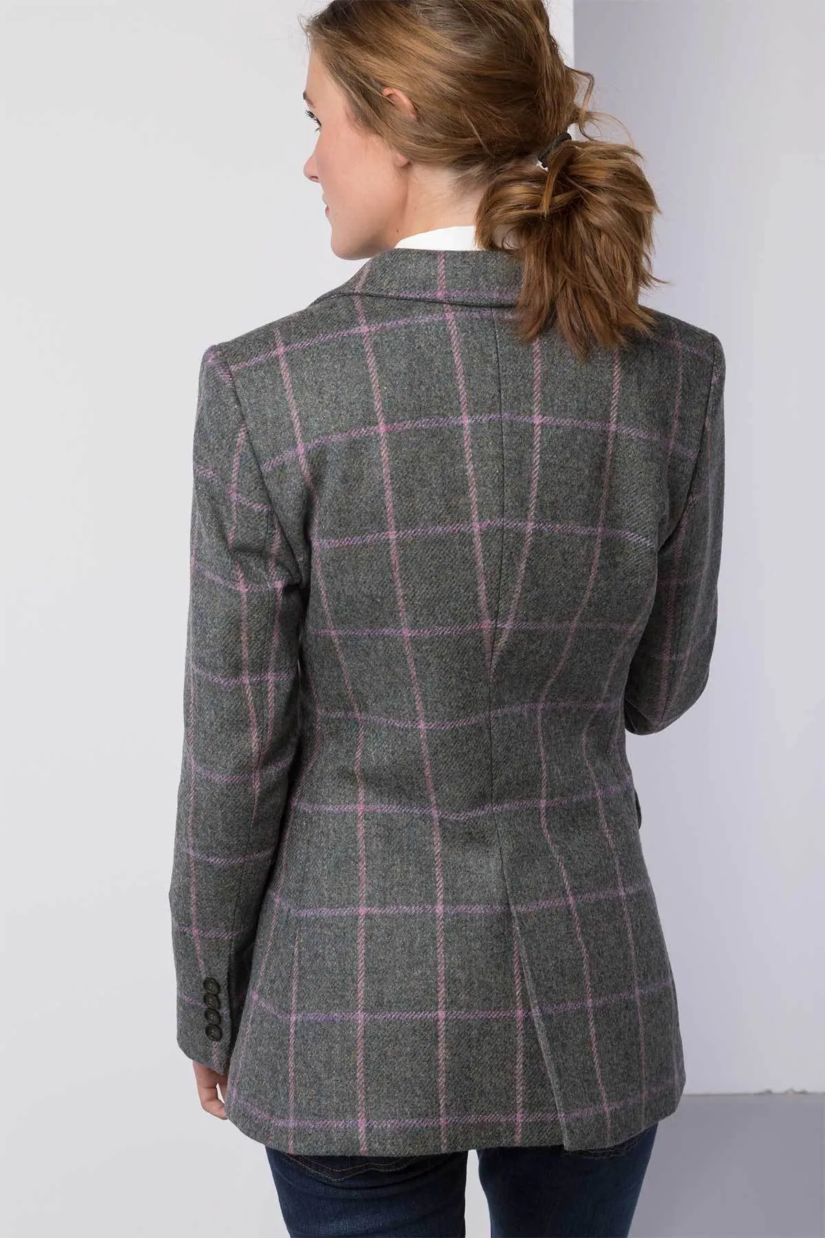 Ladies Long Tweed Blazer - Emily