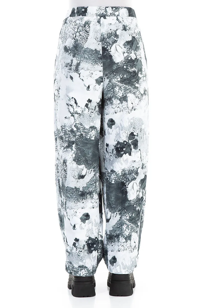 Loose Marble Cotton Trousers