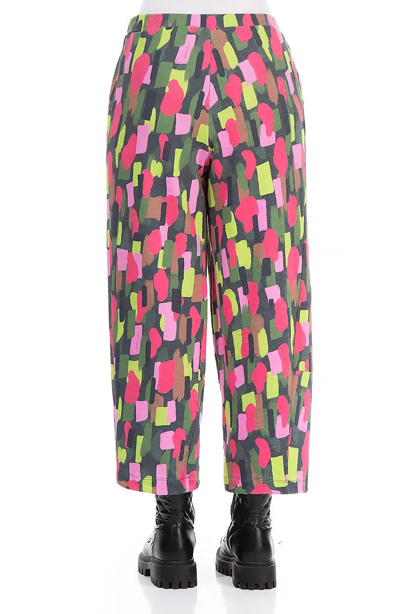 Loose Paint Mosaic Cotton Trousers