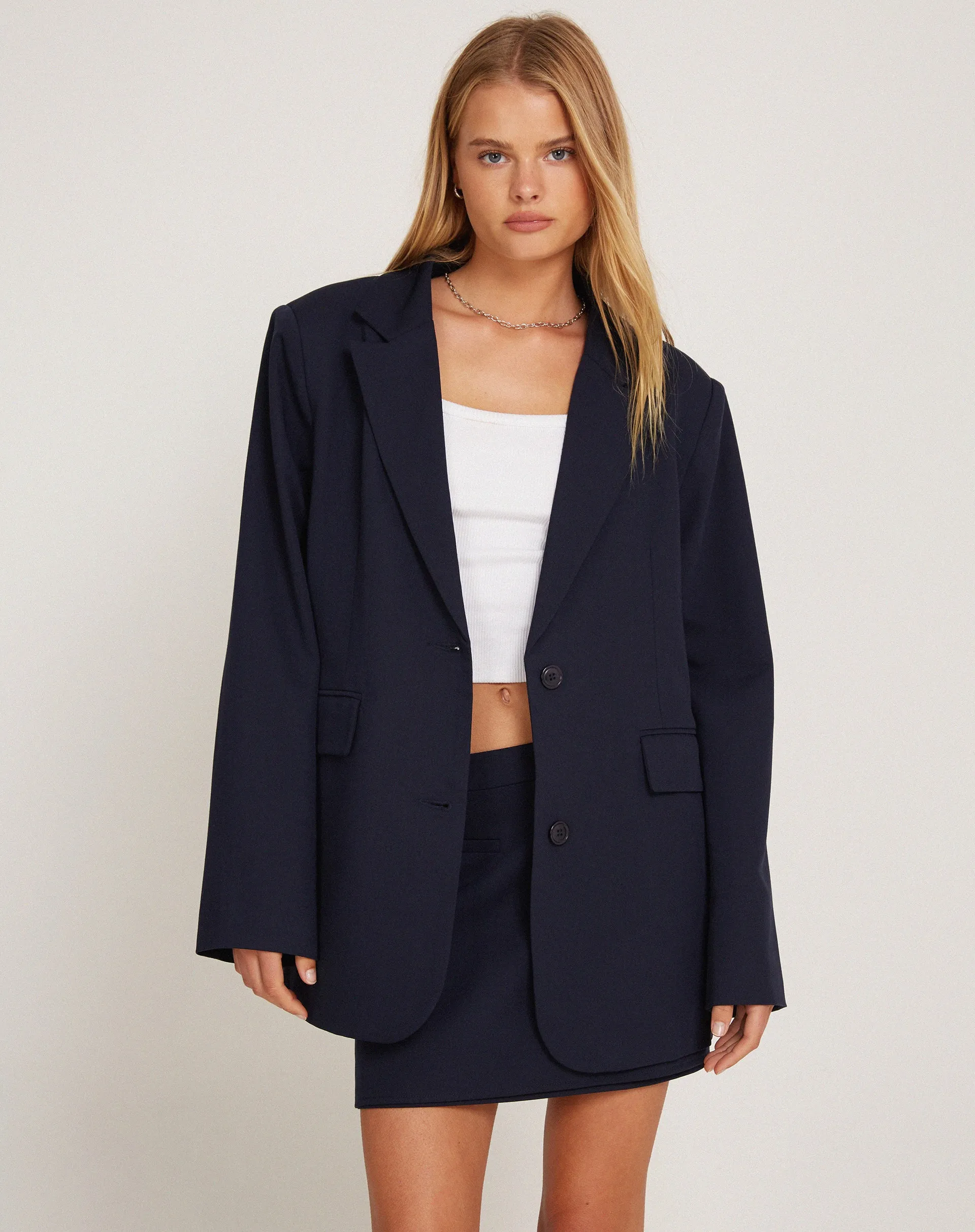 Maiwa Blazer in Tailoring Navy