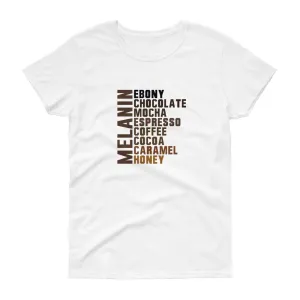 Melanin List - Women's short sleeve t-shirt