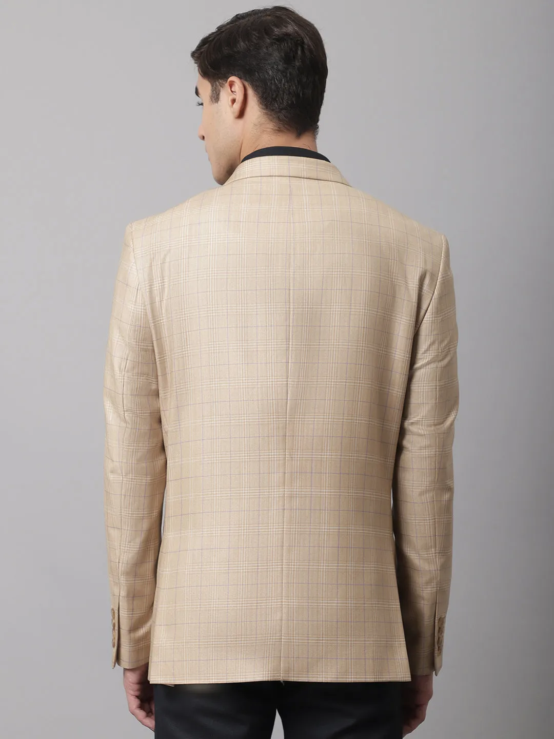 Men Camel Formal Blazer