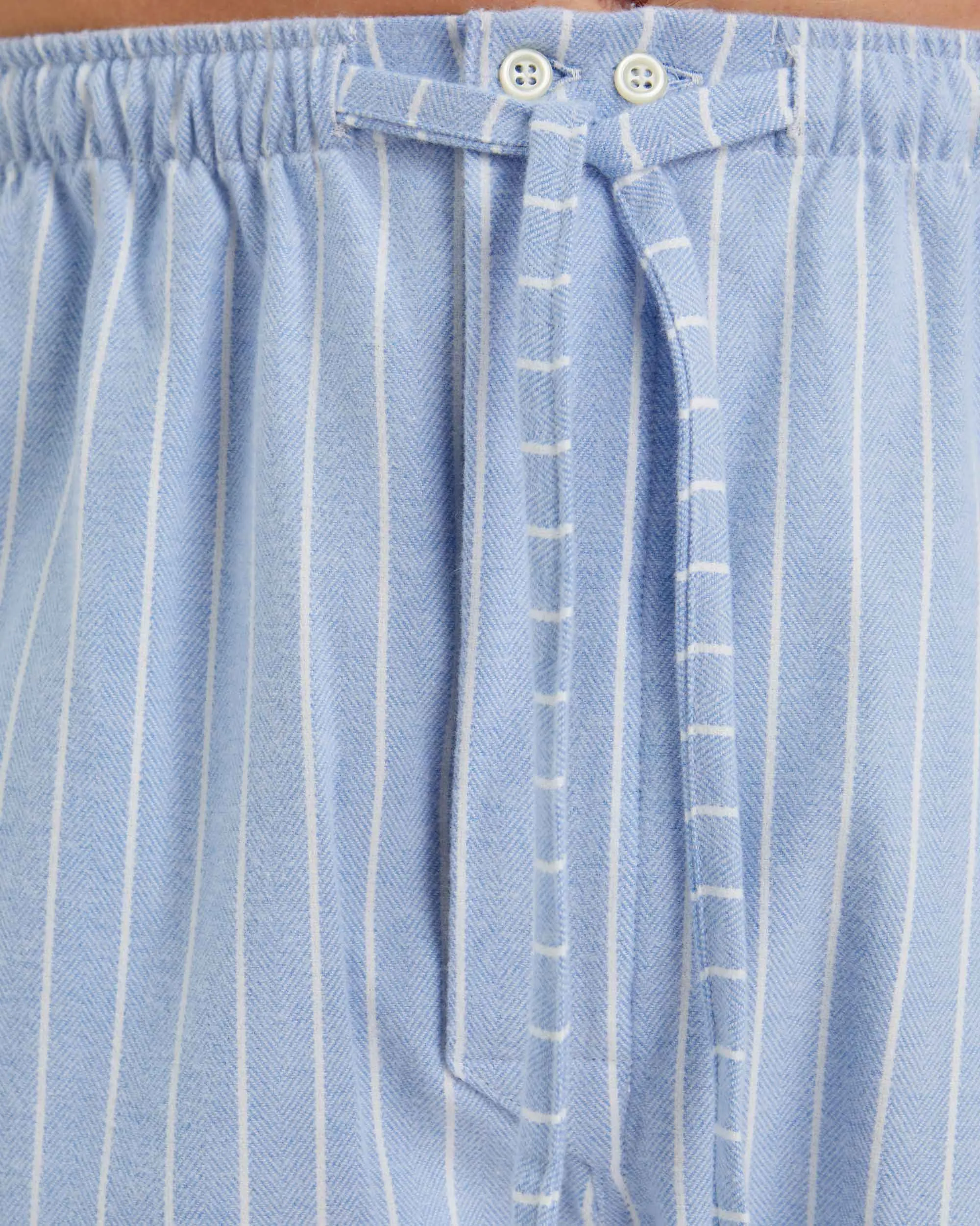 Men's Brushed Cotton Pyjama Trousers -  Classic Stripe