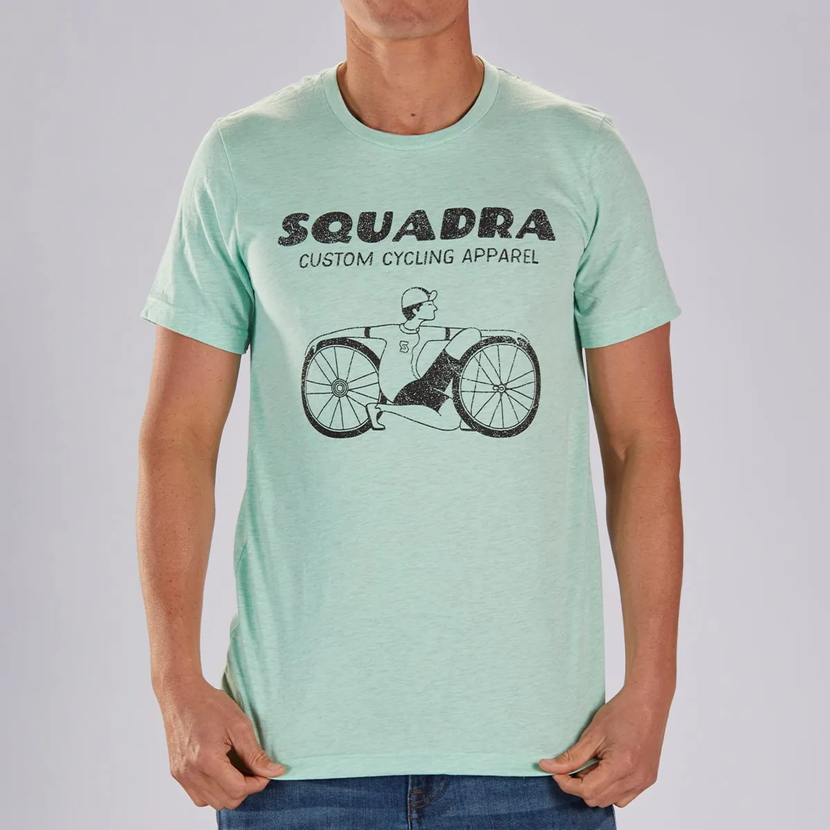 Men's Limited Edition Cotton Tee - Mint  "Squadra Dude"