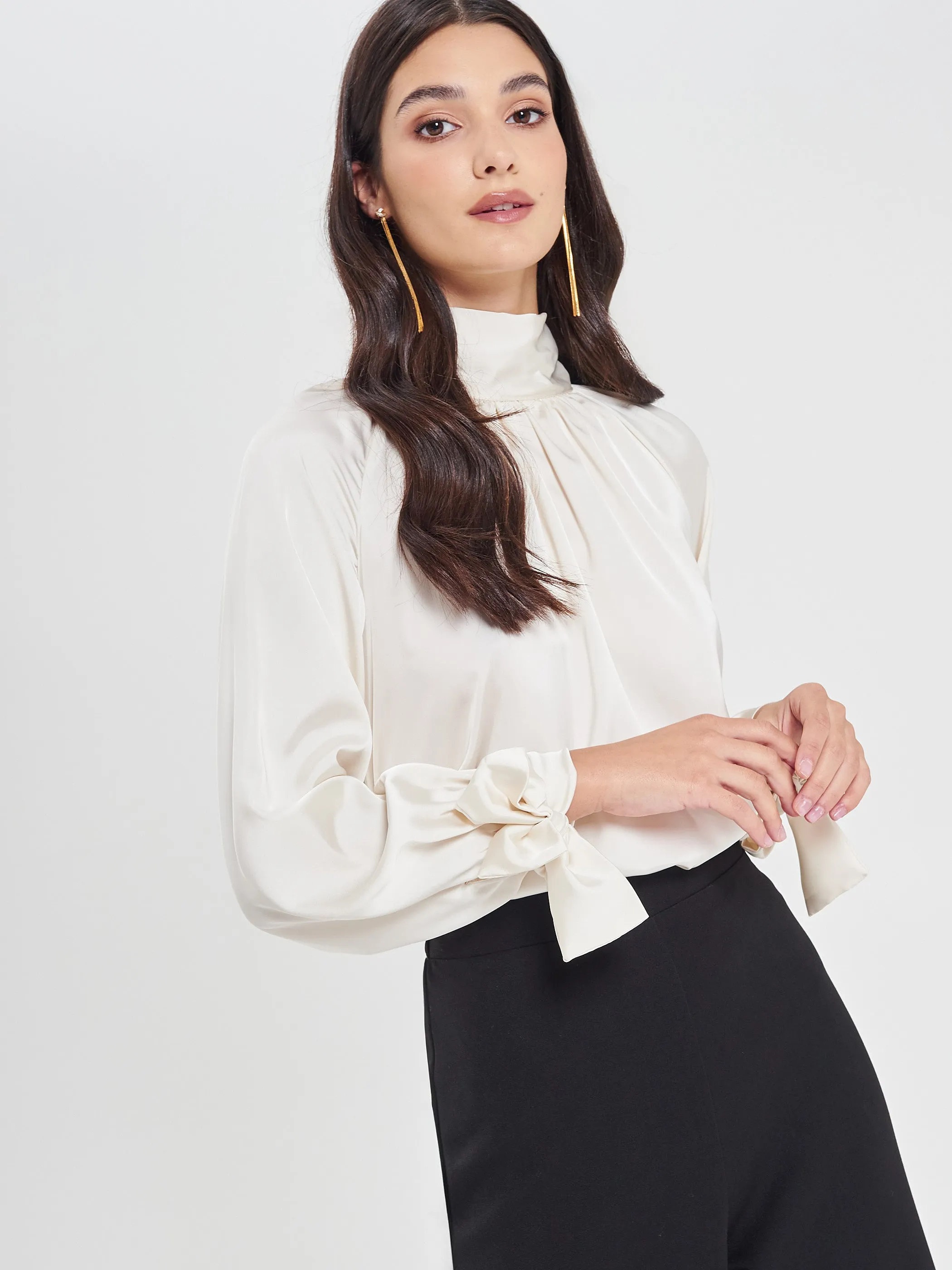 Mock Collar Blouse