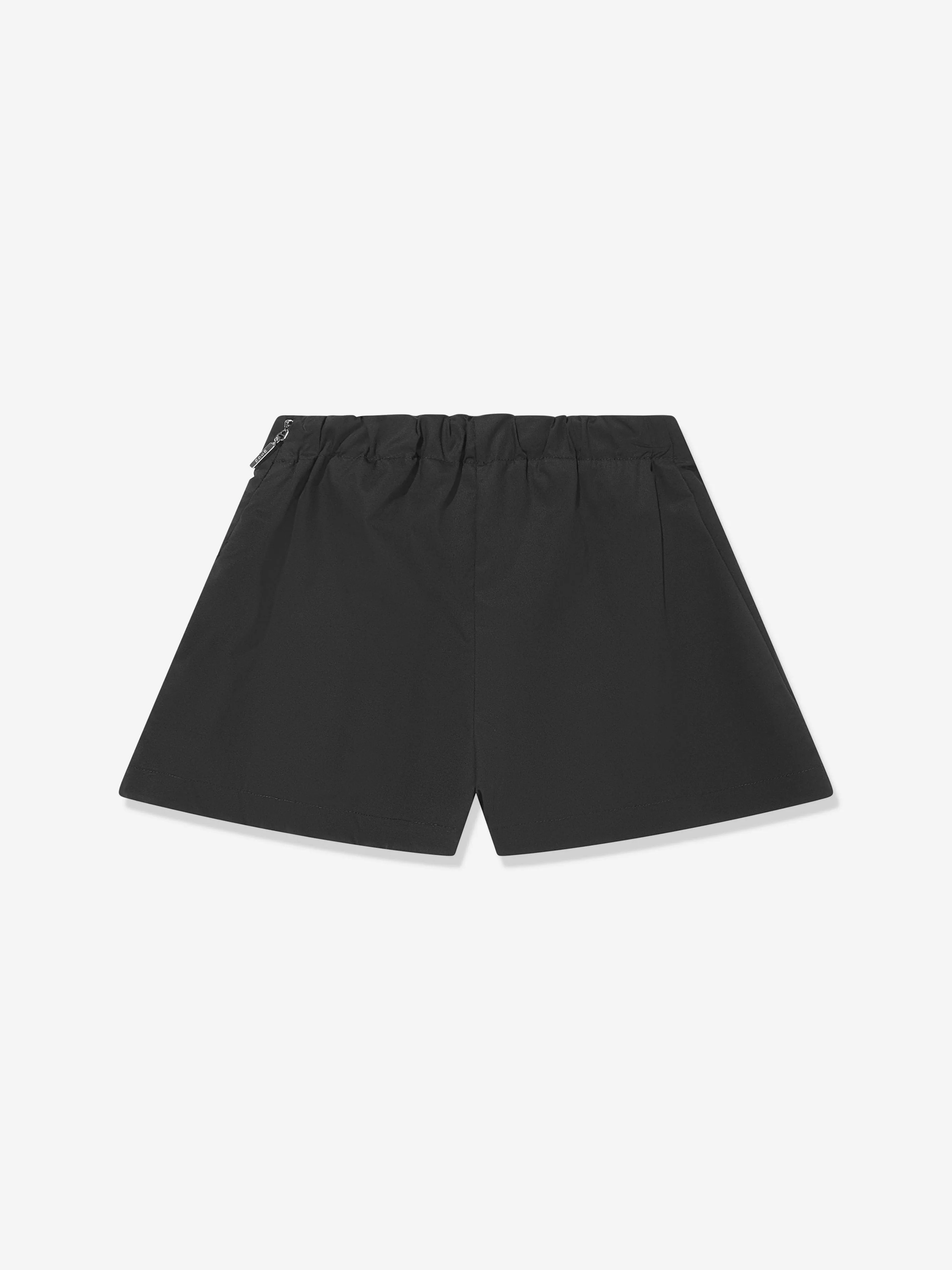 MSGM Girls Poplin Shorts in Black