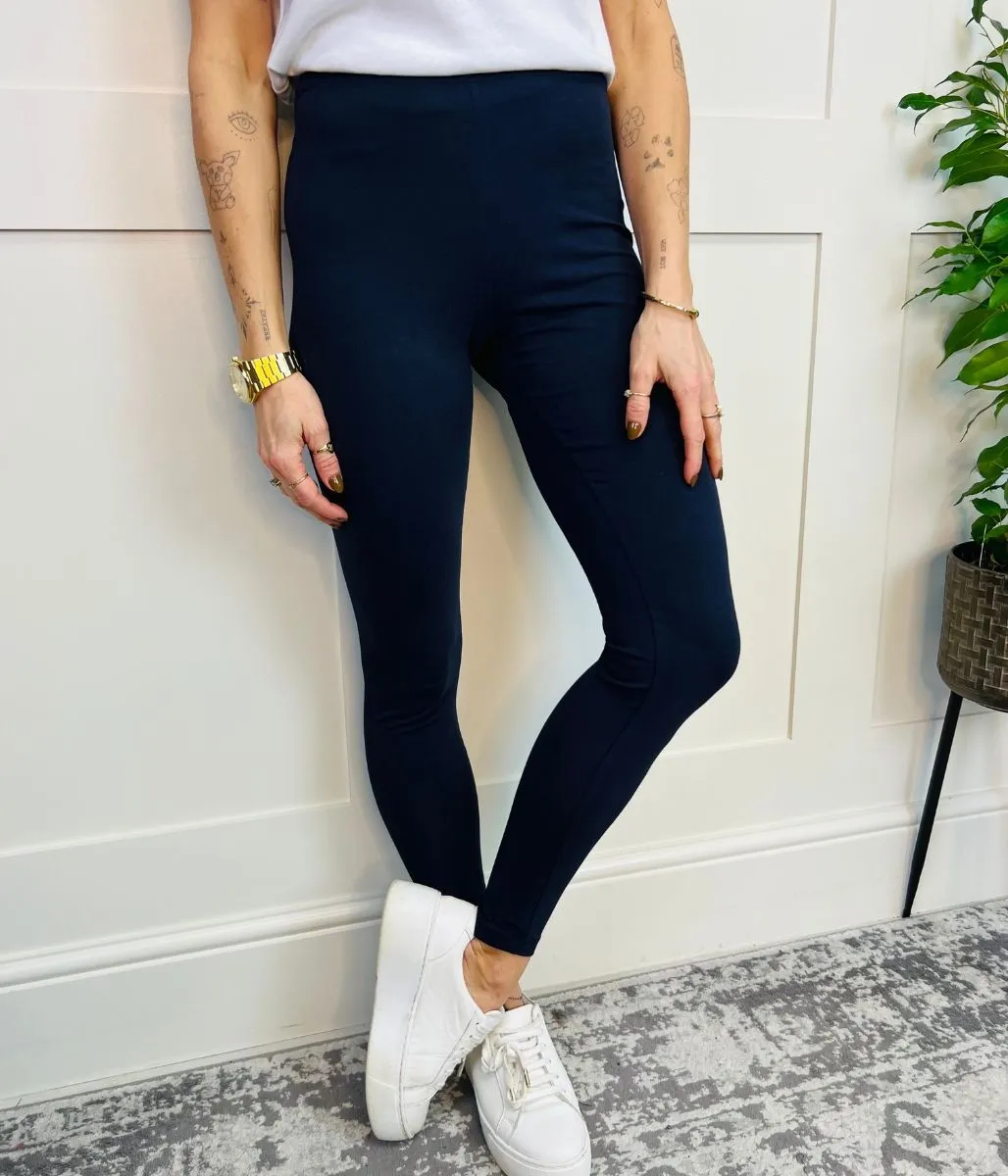 Navy High Waisted Leggings