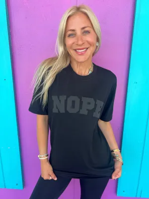 Nope Black Tee