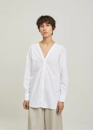 Official Double Button Down Cotton Blouse