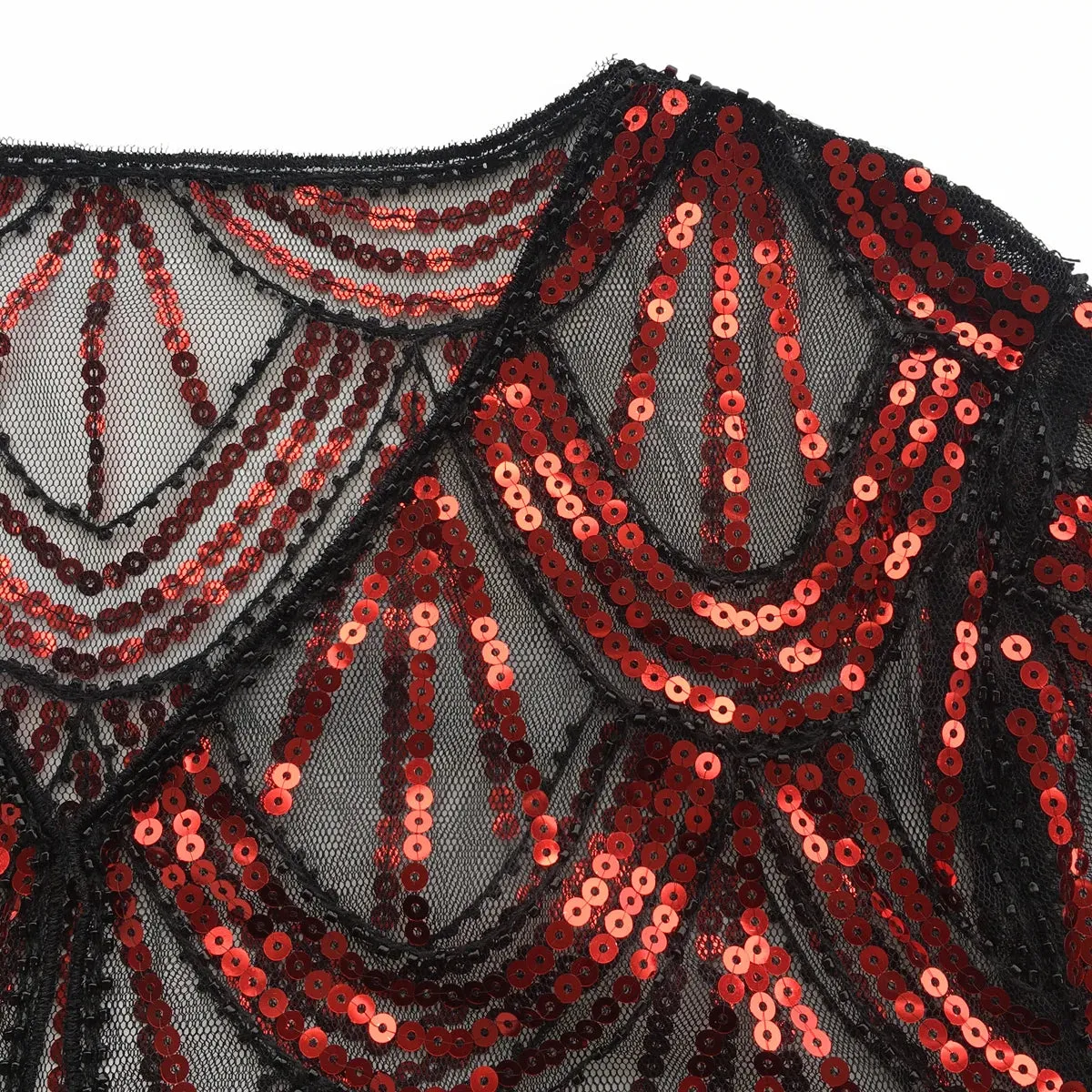 Opulent Nightfall Sequin Cape Shrug