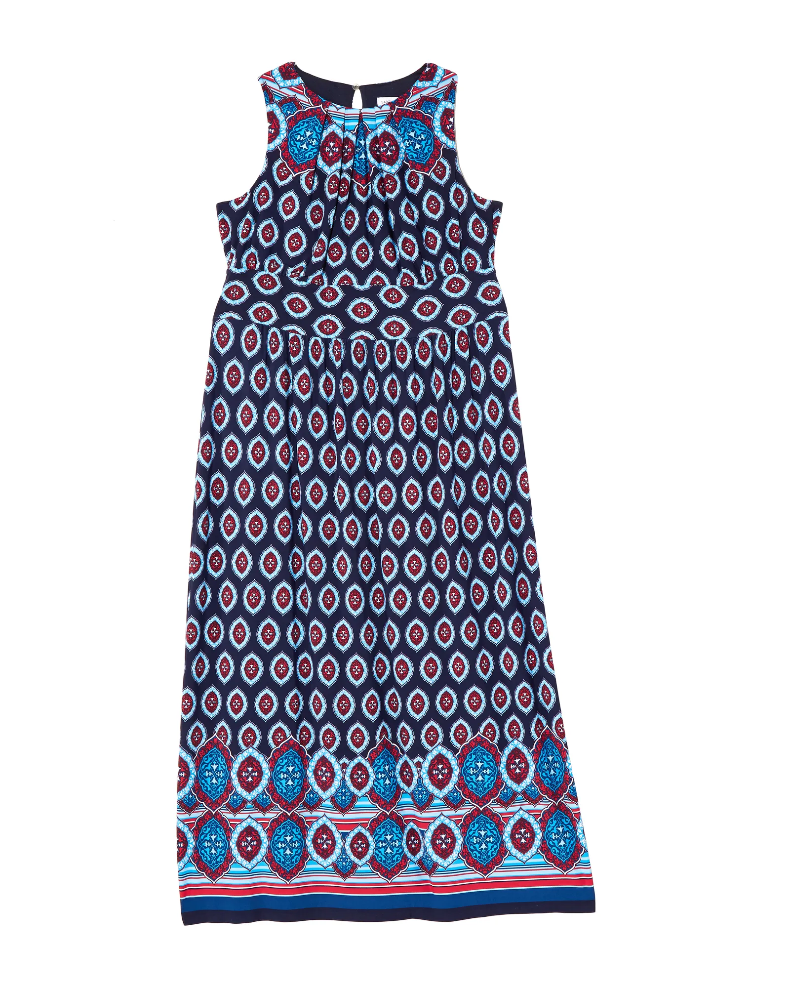 Prairie Sleeveless Maxi Dress | Navy / Red